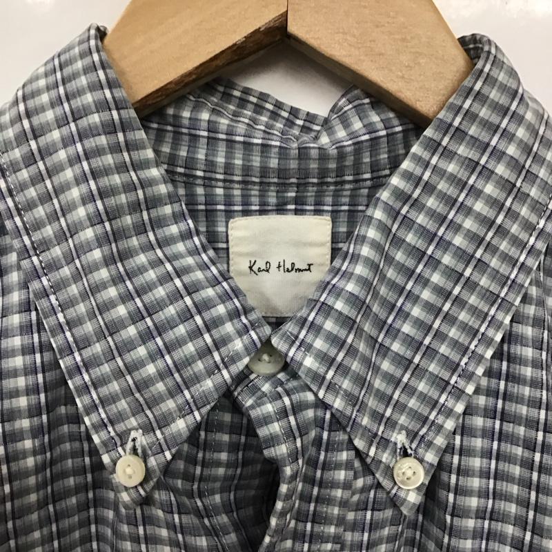 カールヘルム KARLHELMUT シャツ、ブラウス 半袖 半袖シャツ チェックシャツ ボタンダウンシャツ M チェック マルチカラー / マルチカラー /  メンズ USED 古着 中古 10130680