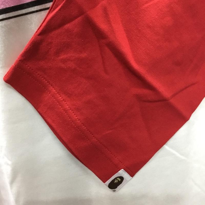 ベイプ BAPE カットソー 長袖 長袖カットソー クルーネックカットソー ロングスリーブカットソー プリントTシャツ XL ロゴ、文字 白 / ホワイト /  メンズ USED 古着 中古 10114093