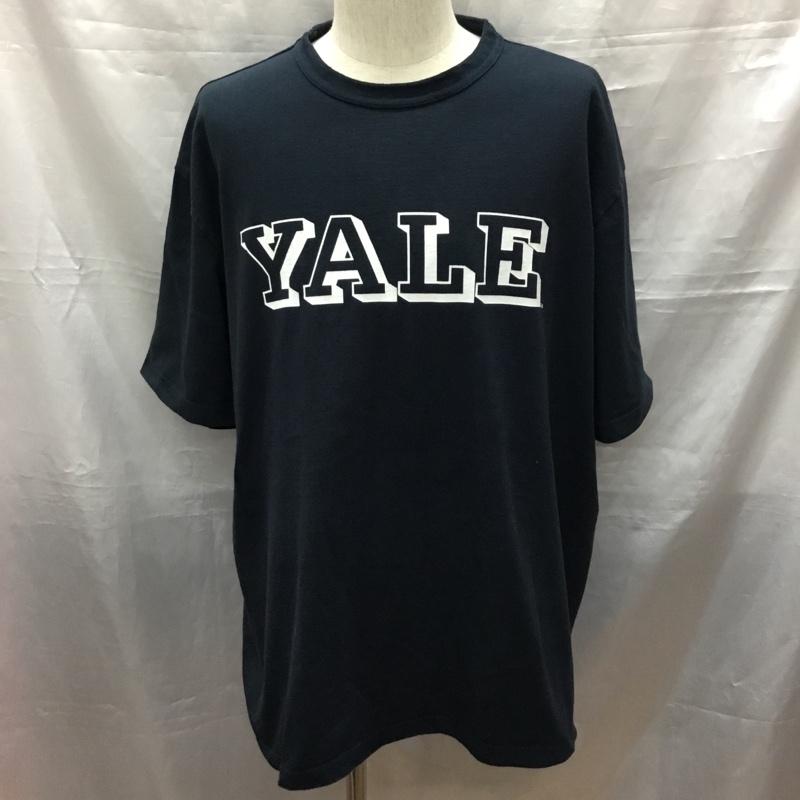 チャンピオン Champion Tシャツ 半袖 C5-P301 半袖カットソー プリントTシャツ クルーネックカットソー XL 無地 紺 / ネイビー /  メンズ USED 古着 中古 10117521