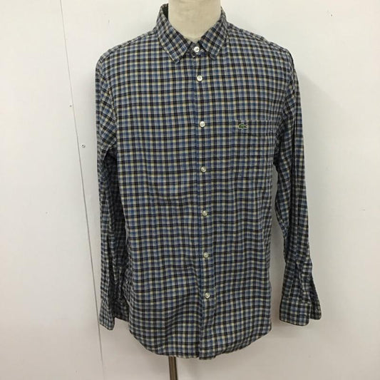 ラコステ LACOSTE シャツ、ブラウス 長袖 長袖シャツ カラーシャツ ポケットシャツ 長袖カットソー チェックシャツ 42 チェック マルチカラー / マルチカラー /  メンズ USED 古着 中古 10123939