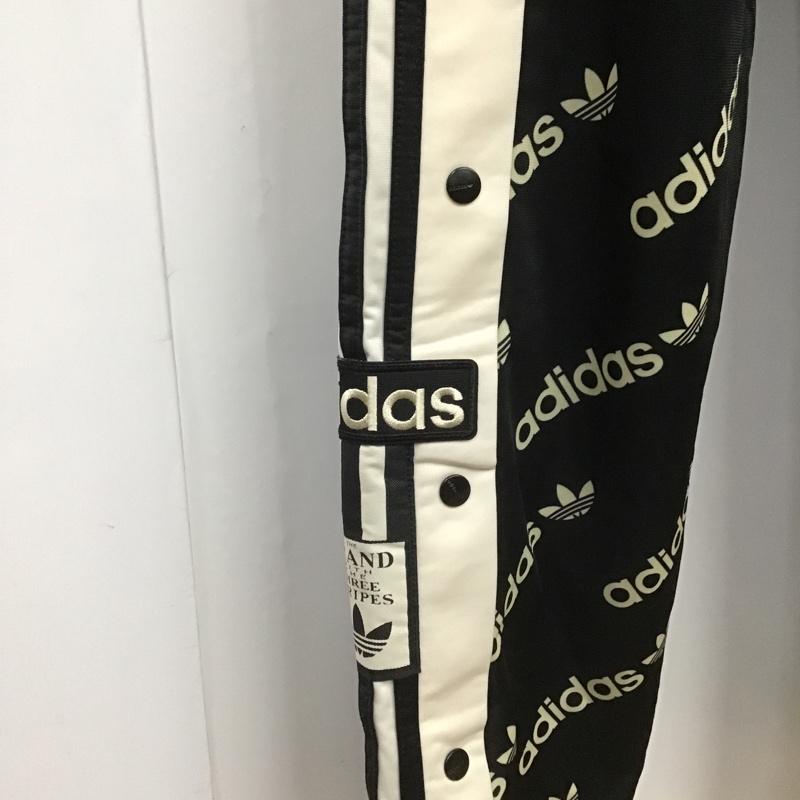 アディダスオリジナルス adidas originals ボトムス ボトムス hm4883 AdibreakMonogramTrackPants ワイドパンツ ジャージ ロゴ、文字 白 / ホワイト / X 黒 / ブラック /  レディース USED 古着 中古 10105823