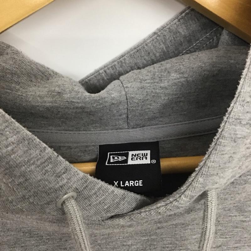 ニューエラ NEW ERA パーカー 長袖 長袖パーカー プルオーバーパーカー スウェット XL ロゴ、文字 灰 / グレー /  メンズ USED 古着 中古 10148115