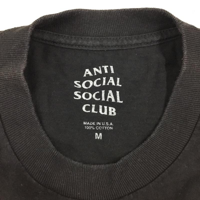 アンチソーシャルソーシャルクラブ ANTI SOCIAL SOCIAL CLUB Tシャツ 半袖 半袖カットソー プリントTシャツ クルーネックカットソー M ロゴ、文字 黒 / ブラック /  メンズ USED 古着 中古 10113871