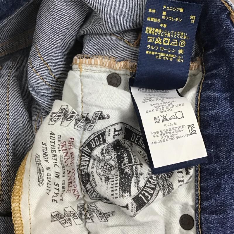 ポロラルフローレン POLO RALPH LAUREN パンツ デニム、ジーンズ デニムパンツ スリムパンツ カジュアルパンツ ストレッチパンツ 無地 インディゴ / インディゴ /  レディース USED 古着 中古 10129804