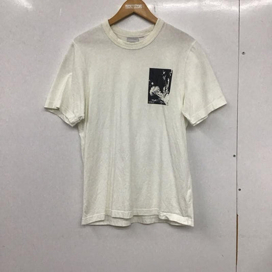 アディダス adidas Tシャツ 半袖 半袖カットソー プリントTシャツ クルーネックカットソー プリント 白 / ホワイト /  メンズ USED 古着 中古 10133714
