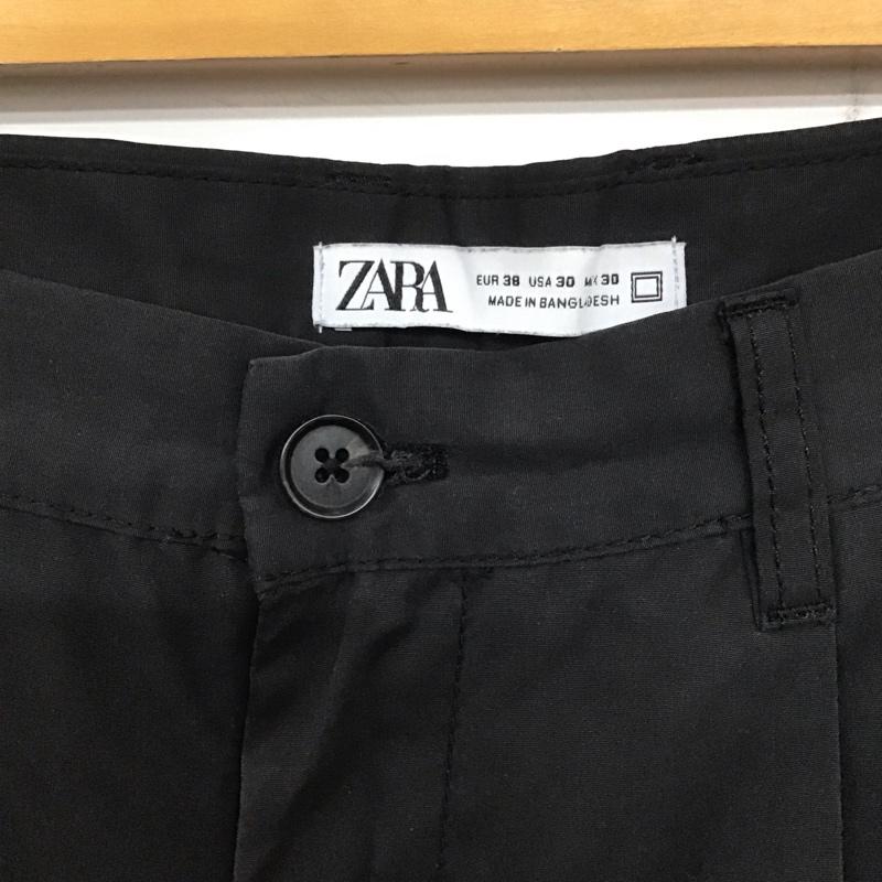 ザラ ZARA パンツ スラックス 38 無地 黒 / ブラック /  レディース USED 古着 中古 10139423