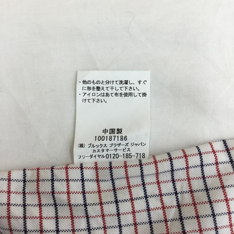 ブルックスブラザーズ BROOKS BROTHERS シャツ、ブラウス 長袖 BROOKS BROTHERS 長袖シャツ　100187186 XS チェック 白 / ホワイト / X 赤 / レッド / X 黒 / ブラック /  メンズ USED 古着 中古 10129214