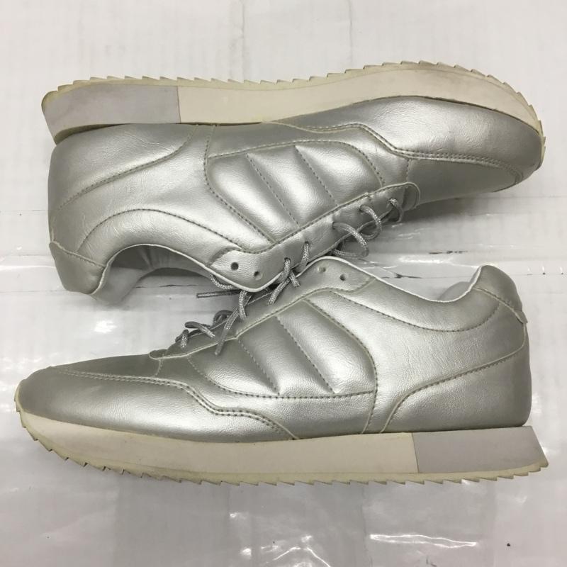 ザラ ZARA スニーカー スニーカー EU38 無地 銀 / シルバー /  レディース USED 古着 中古 10115049