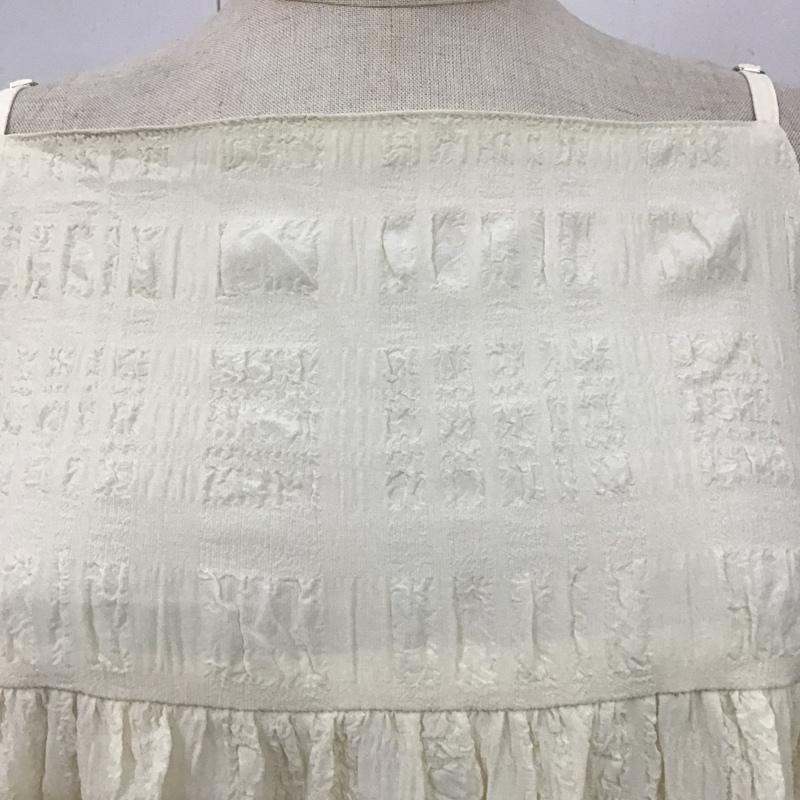 ロペピクニック ROPE  PICNIC ワンピース ロングスカート gde-23110-a マキシワンピース ロングワンピース ジャガードワンピース キャミワンピース 38 総柄 白 / ホワイト /  レディース USED 古着 中古 10105726