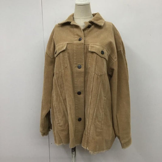 ザラ ZARA ジャケット、上着 ジャケット、ブレザー 8372 227 711 コーデュロイ オーバーサイズ M 無地 ベージュ / ベージュ /  レディース USED 古着 中古 10107518
