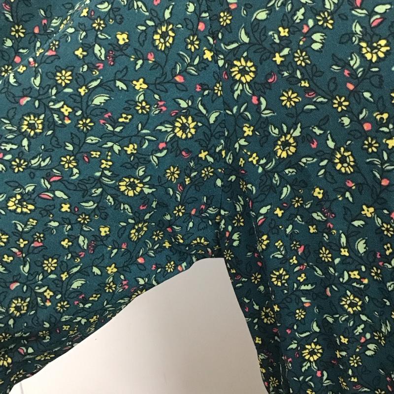エヘカソポ ehka sopo ワンピース ロングスカート 1103686 スタンドネック 長袖 M 花柄 緑 / グリーン /  レディース USED 古着 中古 10122464