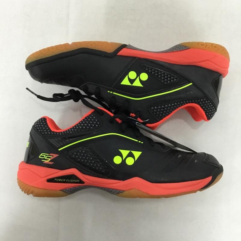 ヨネックス YONEX スニーカー スニーカー SHB65Z パワークッション65Z 24cm バドミントンシューズ 箱有 24.0cm ロゴ、文字 黒 / ブラック / X 赤 / レッド / X 黄 / イエロー /  レディース USED 古着 中古 10149910
