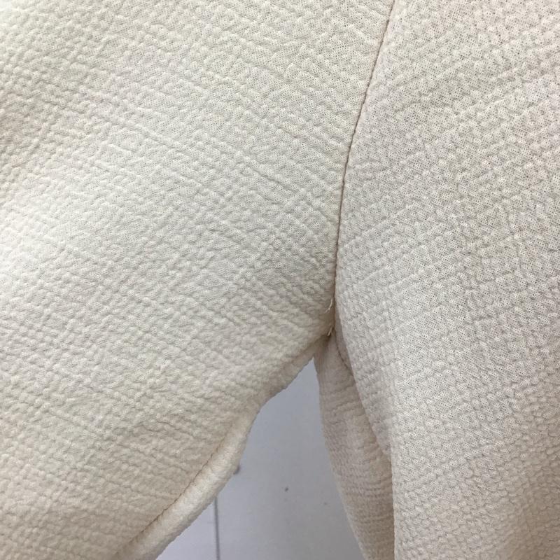 ザラベーシック ZARA BASIC ワンピース ひざ丈スカート 長袖 S 無地 アイボリー / アイボリー /  レディース USED 古着 中古 10109479