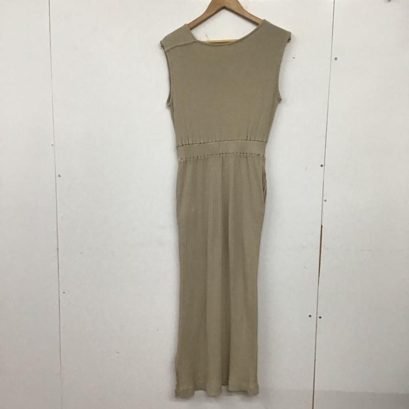 フリーズマート FREE S MART ワンピース ロングスカート ノースリーブニットワンピース タイトワンピース FREE 無地 ベージュ / ベージュ /  レディース USED 古着 中古 10142068