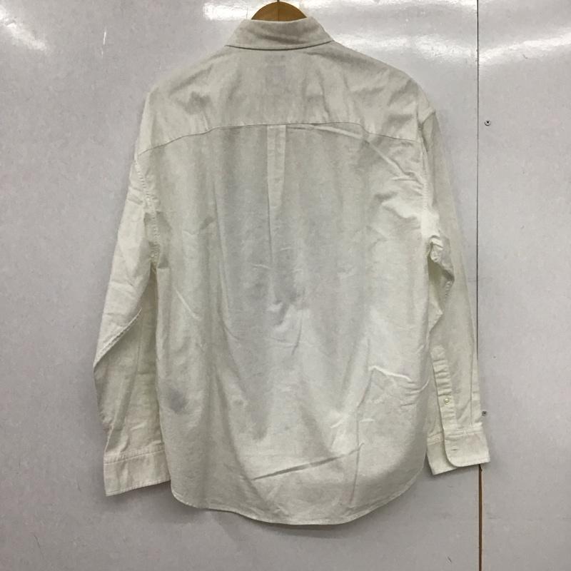 ギャップ GAP シャツ、ブラウス 長袖 長袖シャツ 無地シャツ カラーシャツ ボタンダウンシャツ XS ロゴ、文字 白 / ホワイト /  メンズ USED 古着 中古 10148111