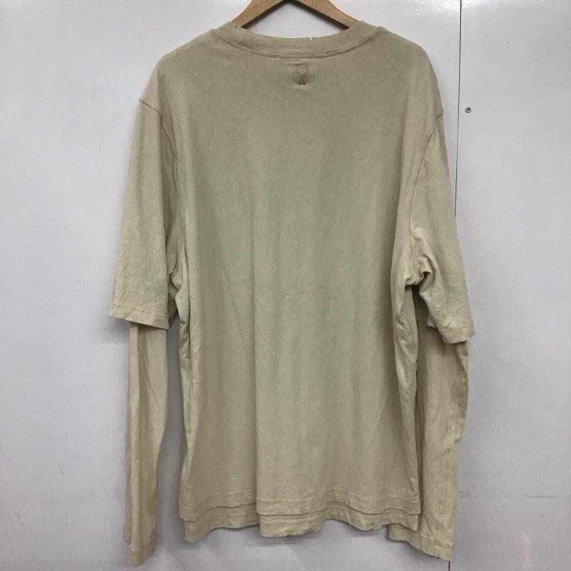アミアレクサンドルマテュッシ AMI Alexandre Mattiussi カットソー 長袖 長袖カットソー 無地カットソー クルーネック M ロゴ、文字 ベージュ / ベージュ /  メンズ USED 古着 中古 10142356
