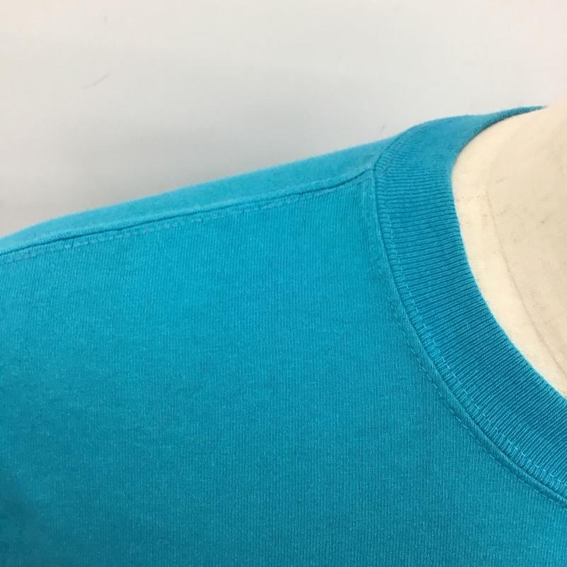 チャンピオン Champion Tシャツ 半袖 C3-F362 クルーネック ビッグロゴ L ワンポイント 青 / ブルー /  メンズ USED 古着 中古 10123520