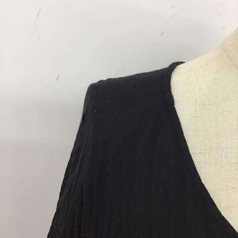 ザラベーシック ZARA BASIC ワンピース ロングスカート 長袖ロングワンピース フレアワンピース クルーネック S 無地 黒 / ブラック /  レディース USED 古着 中古 10119061