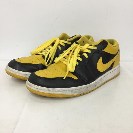 ナイキ NIKE スニーカー スニーカー 553558-072 AIR JORDAN 1 LOW 28cm 28.0cm ロゴ、文字 黒 / ブラック / X 黄 / イエロー /  メンズ USED 古着 中古 10150374