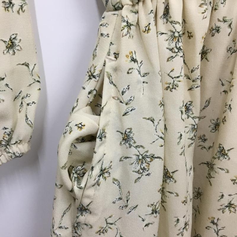 ショコラ フィネ ローブ chocol raffine robe ワンピース ロングスカート 長袖ワンピース フレアワンピース ウエスト切り替えワンピース FREE プリント マルチカラー / マルチカラー /  レディース USED 古着 中古 10119024
