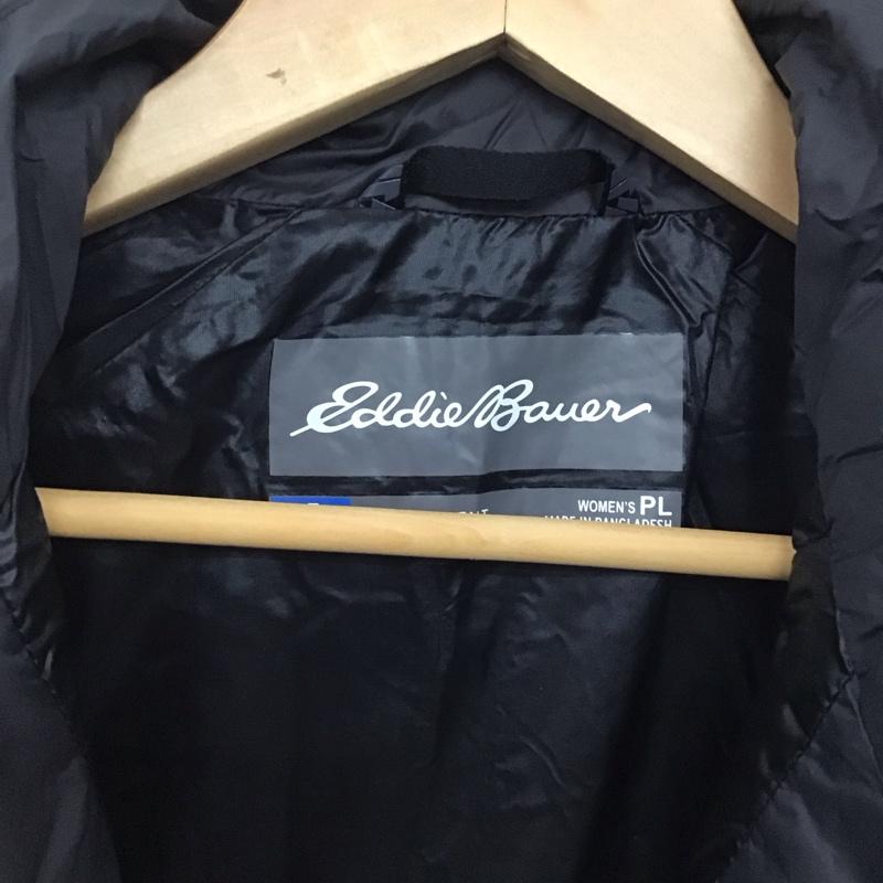 エディーバウアー Eddie Bauer ジャケット、上着 ダウンジャケット L 無地 X ロゴ、文字 黒 / ブラック /  レディース USED 古着 中古 10141714