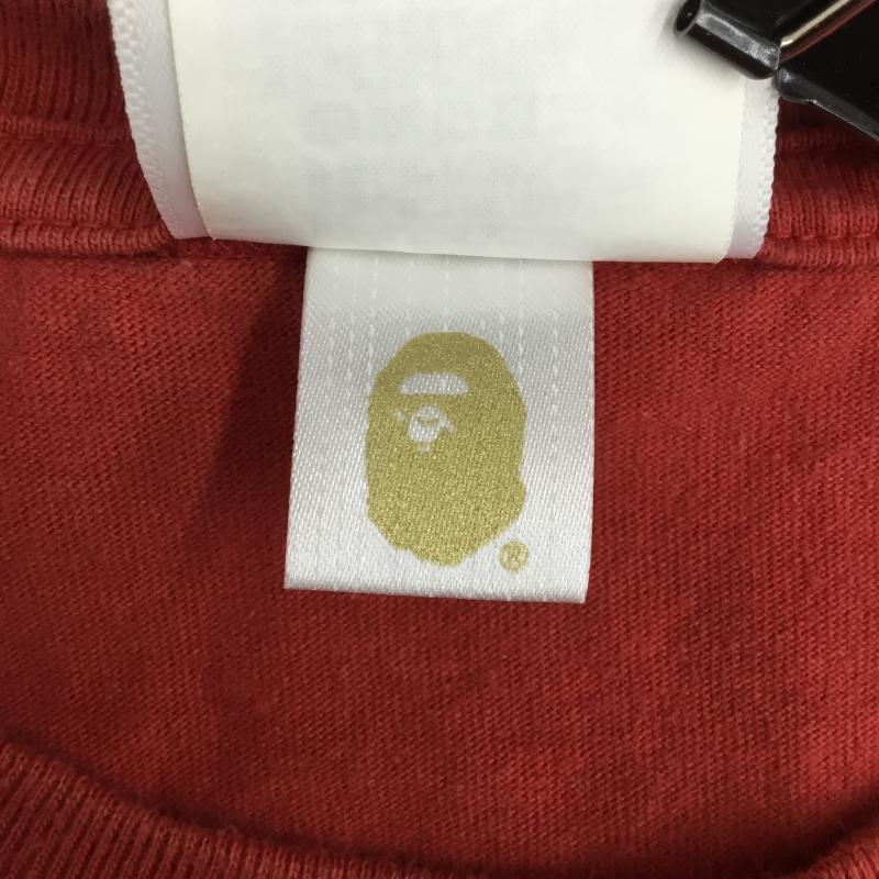 アベイシングエイプ A BATHING APE Tシャツ 半袖 XL プリント 赤 / レッド / X 黄 / イエロー /  メンズ USED 古着 中古 10128857