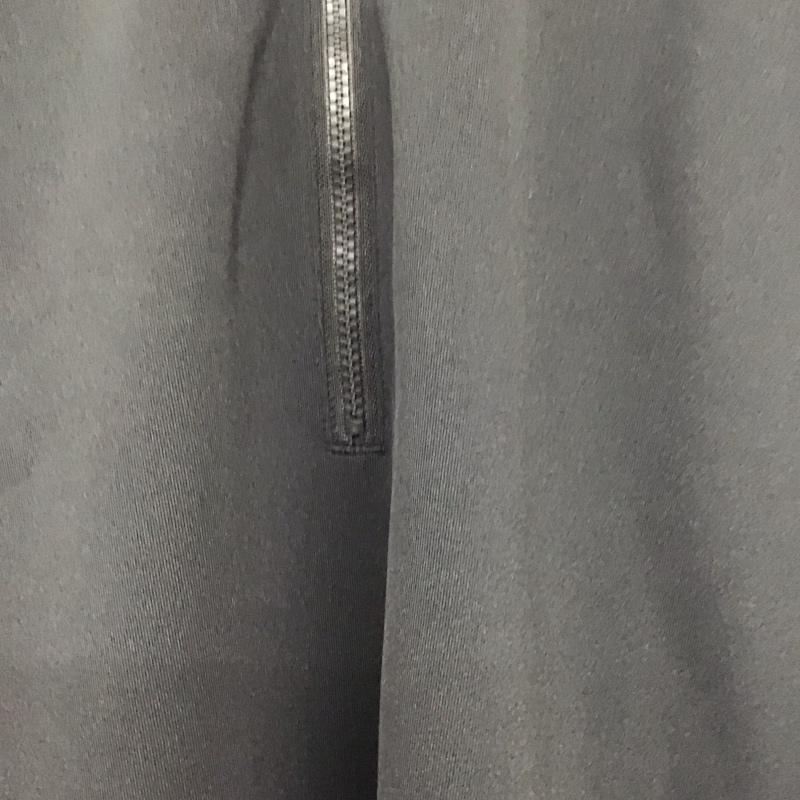 リーボック Reebok カットソー 長袖 長袖カットソー 無地カットソー ジップアップスタンドネック L ロゴ、文字 黒 / ブラック /  メンズ USED 古着 中古 10136830