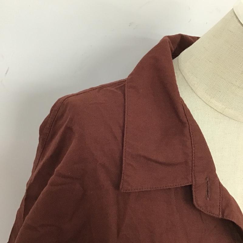 ローリーズファーム LOWRYS FARM シャツ、ブラウス 長袖 FREE 無地 茶 / ブラウン /  レディース USED 古着 中古 10105884