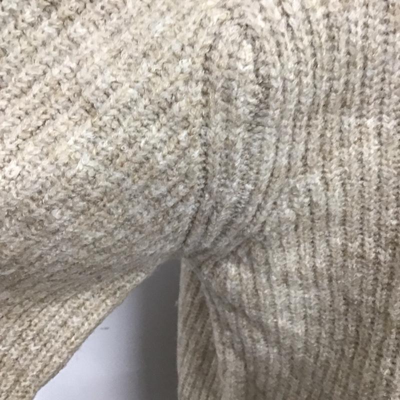 ナチュラルクチュール natural couture ワンピース ミニスカート 0322090890 ハーフZIPミニニットワンピース FREE 無地 ベージュ / ベージュ /  レディース USED 古着 中古 10115274