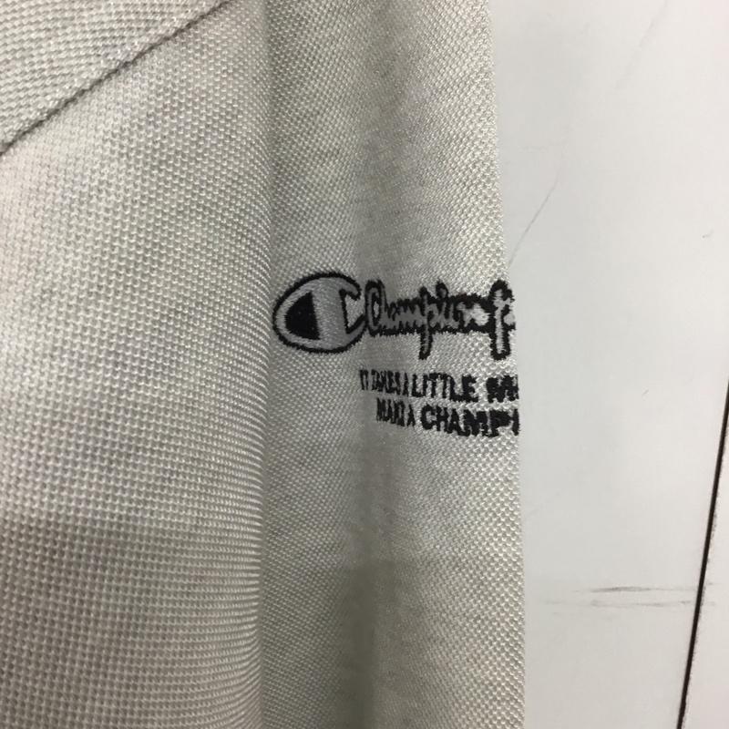 チャンピオン Champion ジャケット、上着 ジャンパー、ブルゾン ジップアップジャケット アウター スタンドネック 0 ロゴ、文字 灰 / グレー /  メンズ USED 古着 中古 10148485