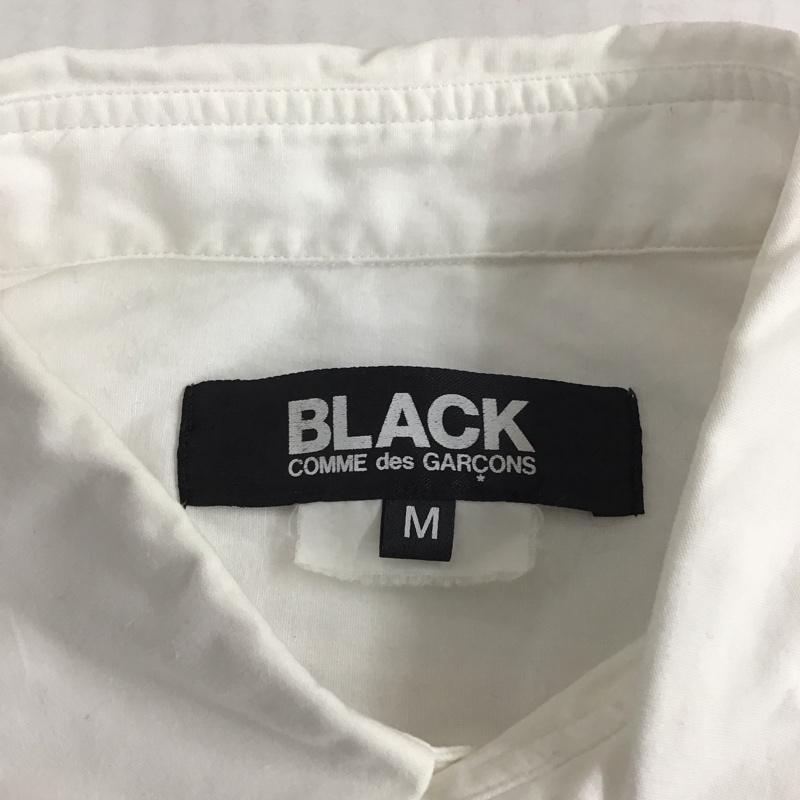 ブラックコムデギャルソン BLACK COMME des GARCONS シャツ、ブラウス 長袖 長袖シャツ カジュアルシャツ カラーシャツ M 無地 白 / ホワイト / X 灰 / グレー /  メンズ USED 古着 中古 10111663