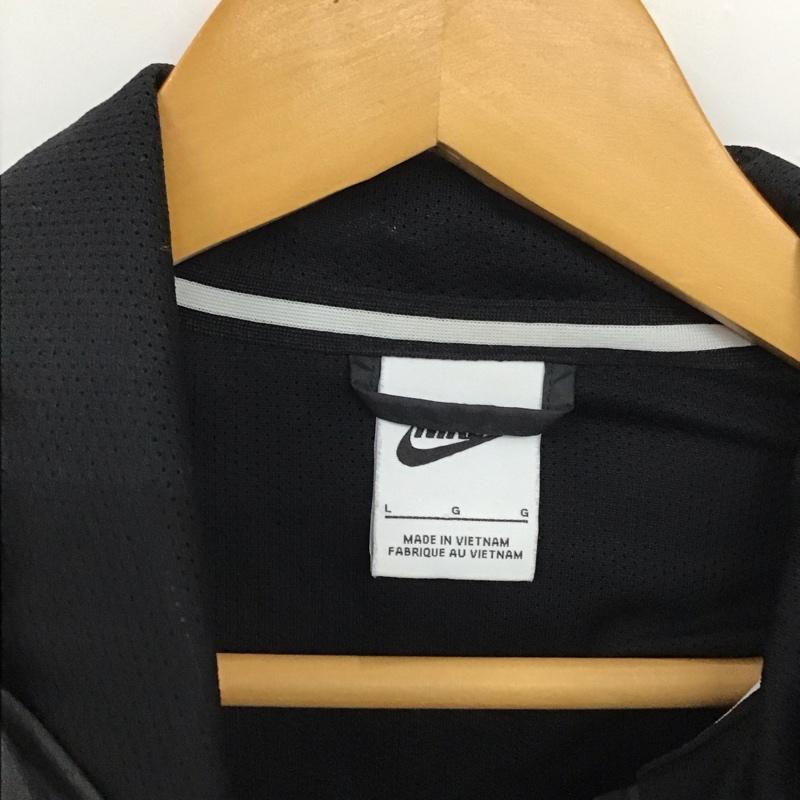ナイキ NIKE ジャケット、上着 ジャンパー、ブルゾン 727324-010 ナイロンジャケット ジップアップパーカー L ロゴ、文字 黒 / ブラック /  メンズ USED 古着 中古 10150911