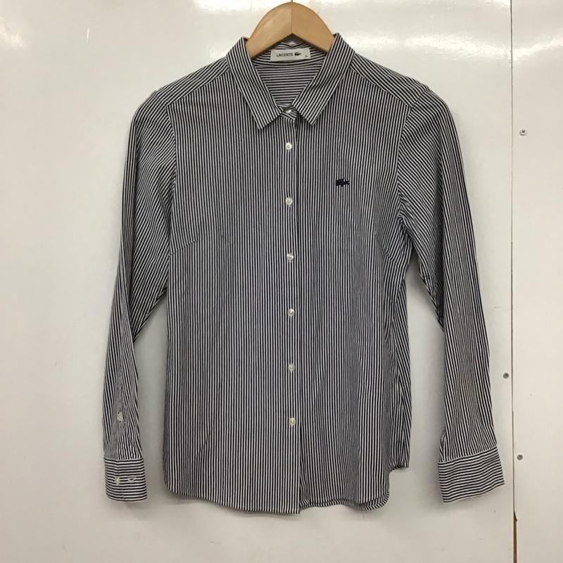ラコステ LACOSTE シャツ、ブラウス 長袖 38 ストライプ マルチカラー / マルチカラー /  レディース USED 古着 中古 10150841