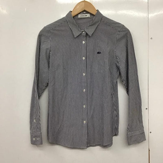 ラコステ LACOSTE シャツ、ブラウス 長袖 38 ストライプ マルチカラー / マルチカラー /  レディース USED 古着 中古 10150841
