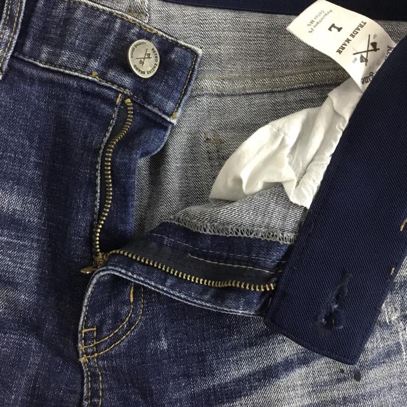 古着 USED パンツ デニム、ジーンズ Retro Engine L 無地 インディゴ / インディゴ /  メンズ USED 古着 中古 10150664
