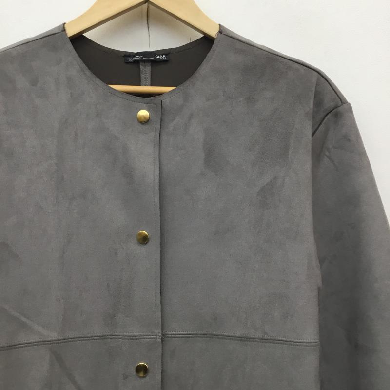 ザラ ZARA コート 毛皮、ファー S 無地 灰 / グレー /  レディース USED 古着 中古 10140880