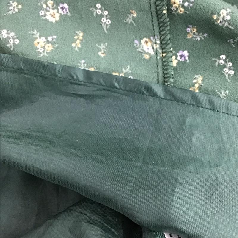エヘカソポ ehka sopo ワンピース ロングスカート 1104875 長袖 シャーリング FREE 花柄 緑 / グリーン /  レディース USED 古着 中古 10109021