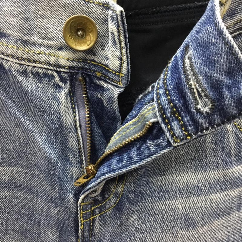ロデオクラウンズ Rodeo Crowns パンツ デニム、ジーンズ 420ASR12-0310-15 dualパンツ S 無地 青 / ブルー / X 紺 / ネイビー /  レディース USED 古着 中古 10112270