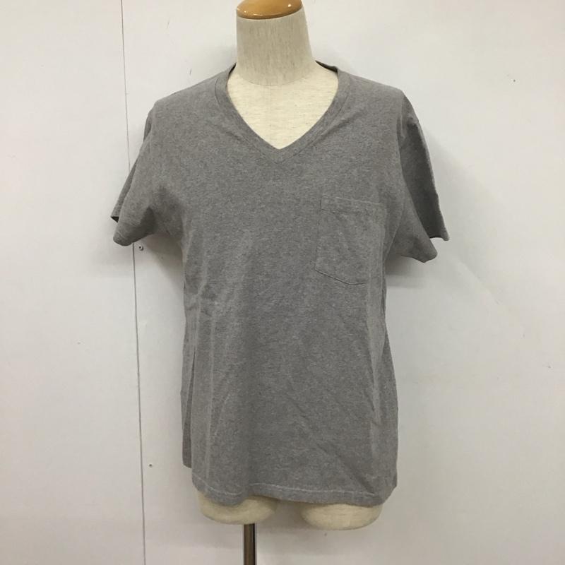 ロンハーマン カリフォルニア Ron Herman California Tシャツ 半袖 RHC 622090158-1322 Vネック 胸ポケット S 無地 灰 / グレー /  メンズ USED 古着 中古 10107545