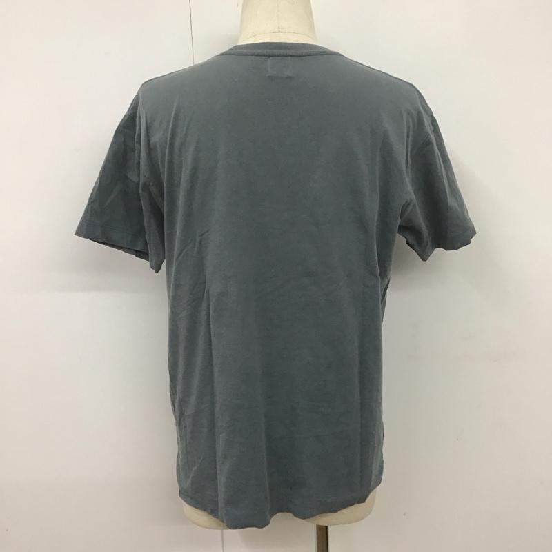 ポロジーンズカンパニー POLOJEANSCO. Tシャツ 半袖 半袖カットソー プリントTシャツ クルーネックカットソー M ロゴ、文字 灰 / グレー /  メンズ USED 古着 中古 10107134