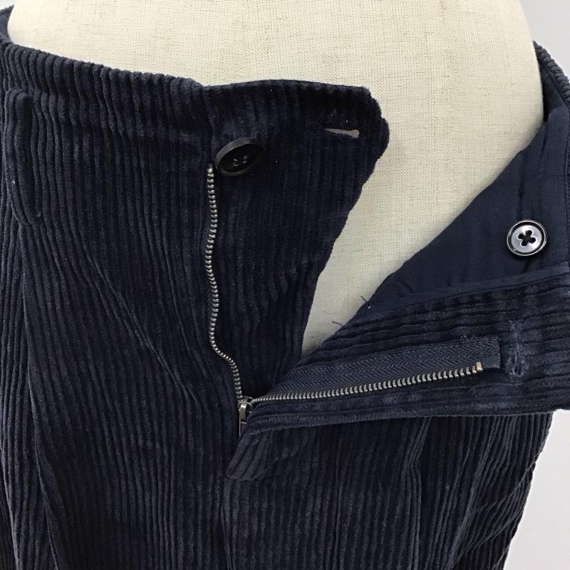 ザラ ZARA パンツ ワークパンツ、ペインターパンツ コーデュロイパンツ ワイドパンツ ストレートパンツ カジュアルパンツ S 無地 紺 / ネイビー /  レディース USED 古着 中古 10122543