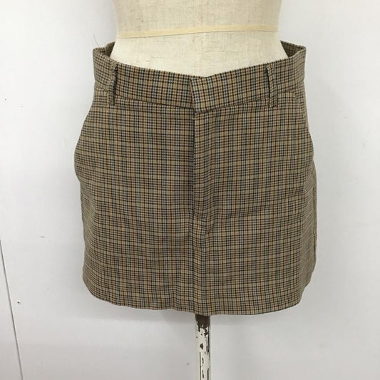 ザラ ZARA パンツ ショートパンツ 4661 271 050 S チェック ベージュ / ベージュ / X 黒 / ブラック / X 水色 / ライトブルー /  レディース USED 古着 中古 10113007