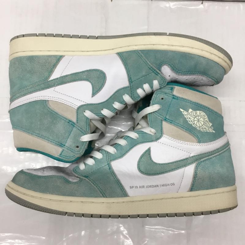 ナイキ NIKE スニーカー スニーカー 555088-311 AIR JORDAN 1 RETRO HIGH OG 28.5cm 箱有 28.5cm ロゴ、文字 白 / ホワイト / X 水色 / ライトブルー /  メンズ USED 古着 中古 10109201