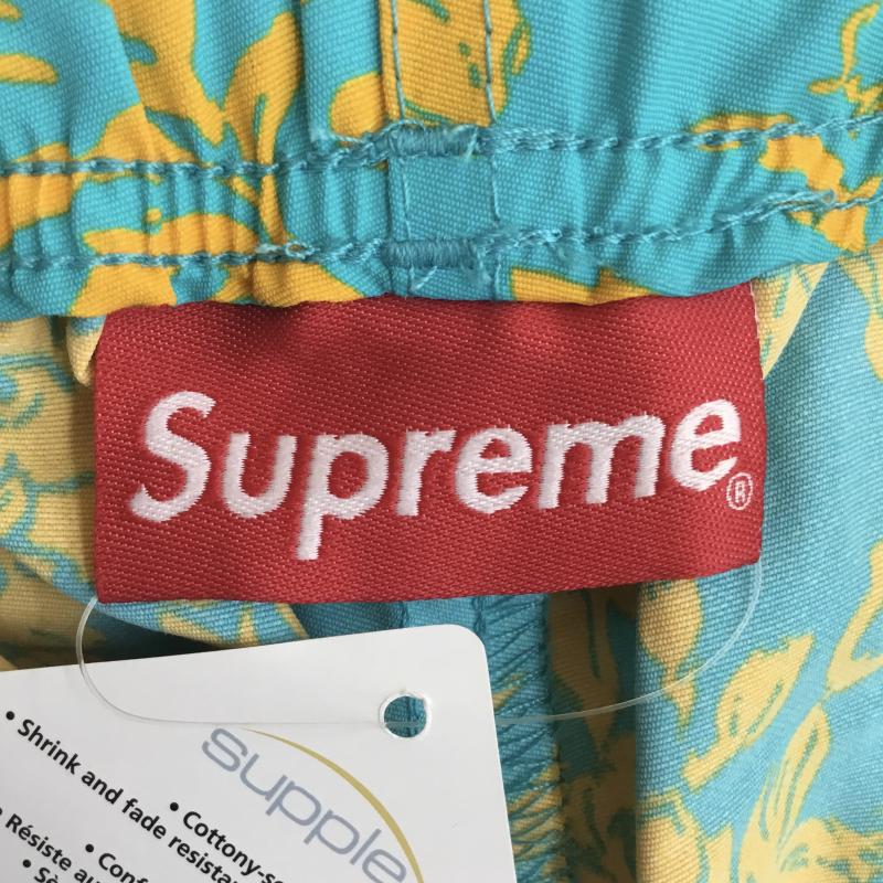 シュプリーム Supreme パンツ ワークパンツ、ペインターパンツ 20SS Warm Up Pants in a Teal Floral pattern M 総柄 青 / ブルー / X 橙 / オレンジ /  メンズ USED 古着 中古 10150832