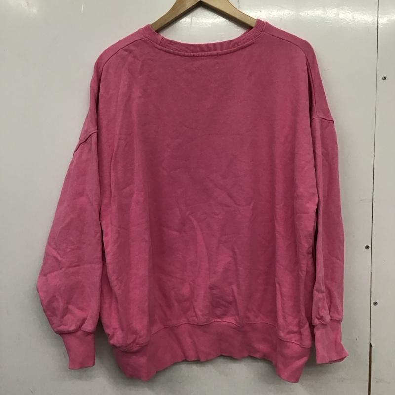 タウンクラフト TOWNCRAFT トレーナー 長袖 221-3227 FREAK S STORE スウェット FREE ワンポイント 桃 / ピンク /  レディース USED 古着 中古 10138938