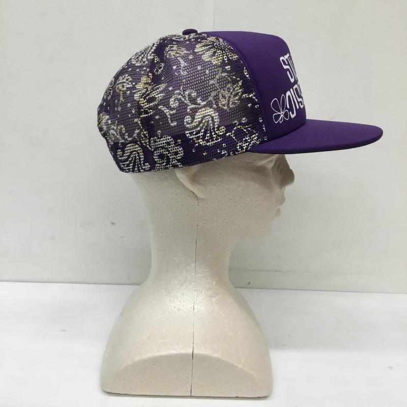 ステューシー STUSSY 帽子 キャップ 総柄 紫 / パープル /  メンズ USED 古着 中古 10131958