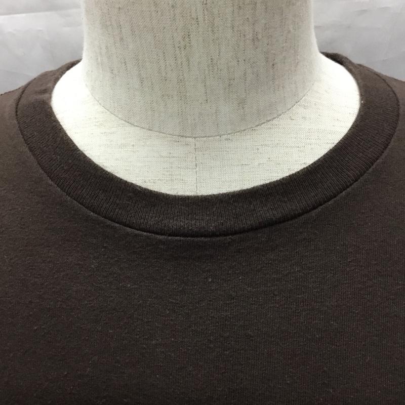 テンダーロイン TENDERLOIN Tシャツ 半袖 半袖カットソー プリントTシャツ クルーネックカットソー L ロゴ、文字 茶 / ブラウン /  メンズ USED 古着 中古 10115158