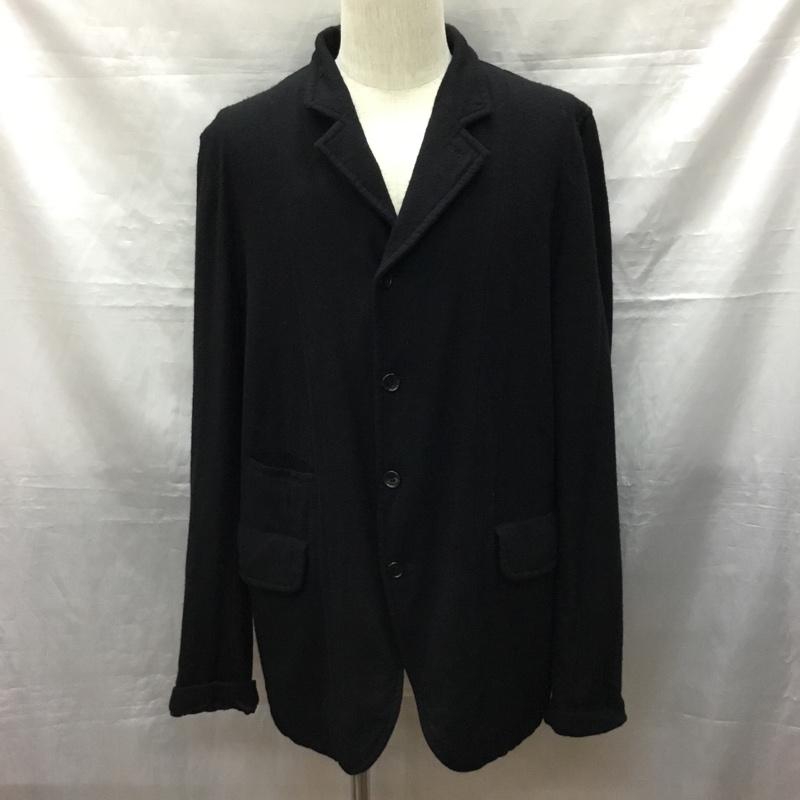ブラックコムデギャルソン BLACK COMME des GARCONS ジャケット、上着 ジャケット、ブレザー カジュアルジャケット カラージャケット アウター XL 無地 黒 / ブラック /  メンズ USED 古着 中古 10120549