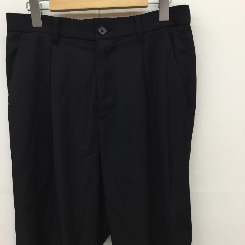 ジュンレッド JUNRed パンツ スラックス ニーベルテッドワイドフレアパンツ ANS-75090 M 無地 黒 / ブラック /  メンズ USED 古着 中古 10140183