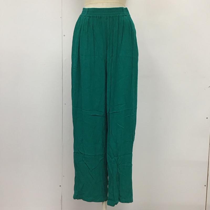 フリークスストア FREAK S STORE ボトムス ボトムス 213-3444 イージーパンツ カラーパンツ FREE 無地 緑 / グリーン /  レディース USED 古着 中古 10114948